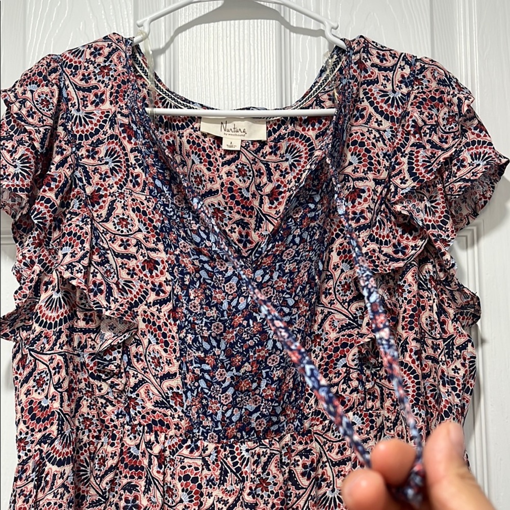 Floral Ruffle Dress - Multicolor - Picture 3 of 5